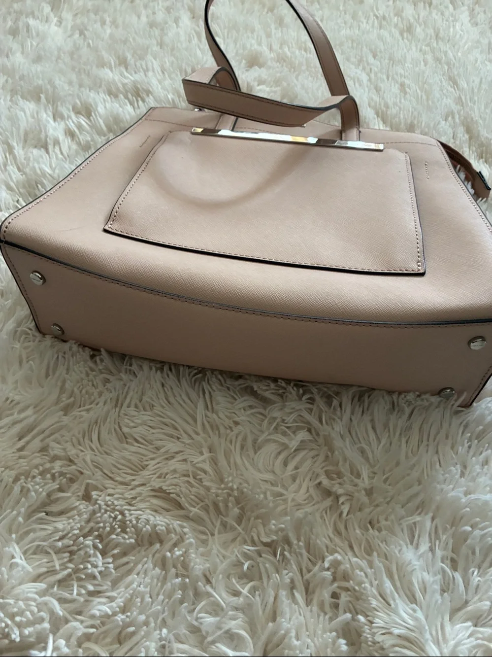 Calvin Klein Pale Pink Structured Tote